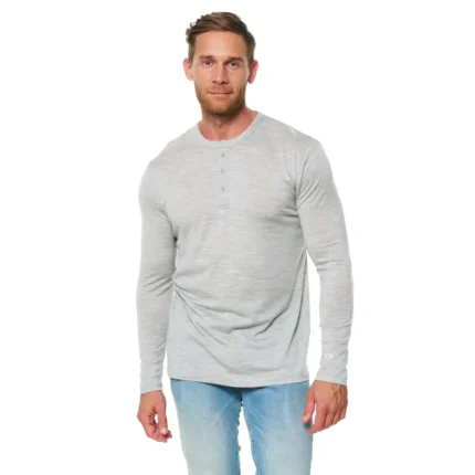 Heathered Henley Shirt