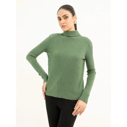 Ribbed Turtle Neck